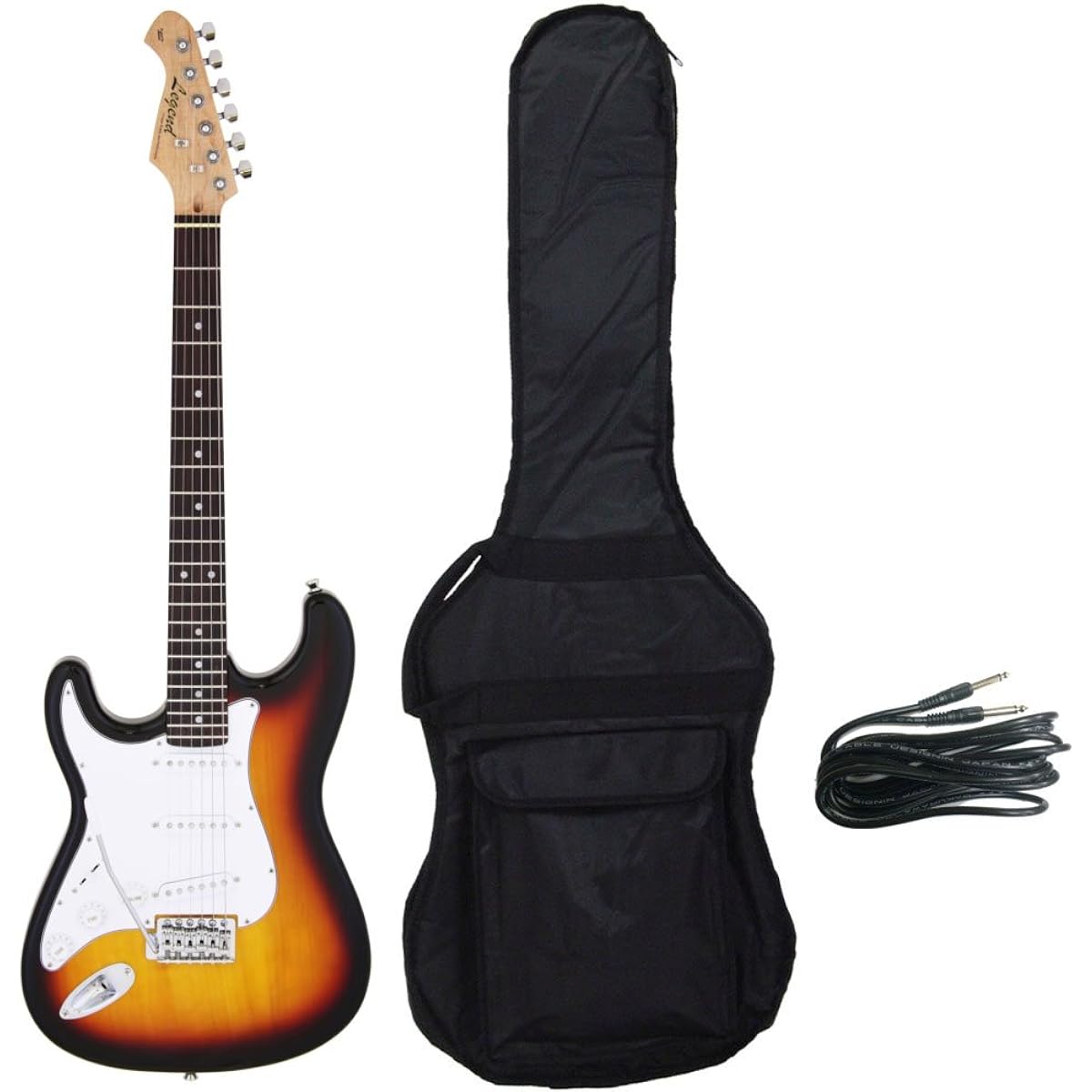 [With case] Legend LST-Z L/H 3TS (3 Tone Sunburst) Left Hand Stratocaster Electric Guitar