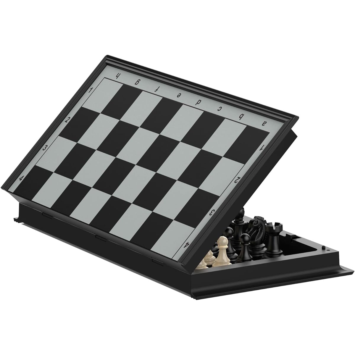 Funllection Magnetic Chess Set 13 Inch Board Game for Kids and Adults Portable Set with Extra Queen and Instructions