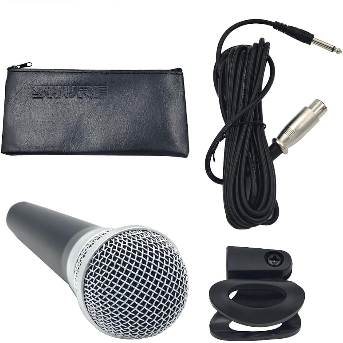 PGA48 Dynamic Microphone - Handheld Microphone for Vocals, Cardioid Pickup Pattern, Discrete On/Off Switch, 3-Pin XLR Connector, 20' XLR-QTB Cable (20' XLR-QTB Cable)