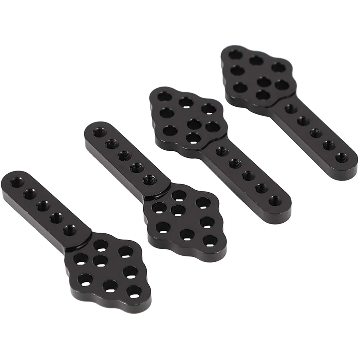 AMOGOT Metal CNC RC Car Shock Absorber Mount Height Adjustable Angle Stand for Axial SCX10 90046 D90 D110 SCX10III RC Crawler Black 4pcs