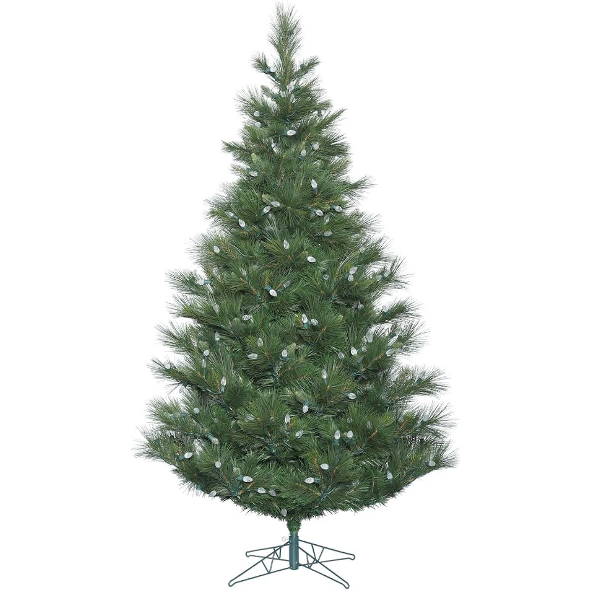 Vickerman 7.5' Norway Pine Artificial Christmas Tree with 375 Multi-Colored C7 LED Lights
