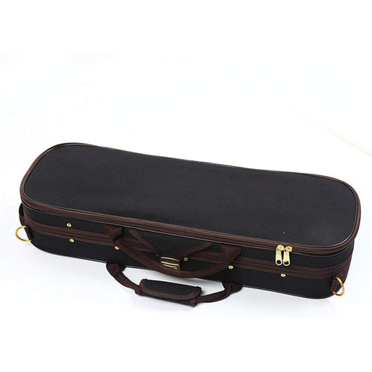 Violin Case Square Violin Box Can Lift and Carry Violin Oxford Cloth with Thermometer Lightweight and Portable (Color: Photo Color, Size: 4/4)