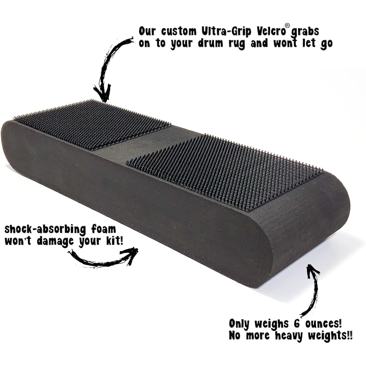 KickBlock - World's Best Bass Drum Anchor System (Stage Black)