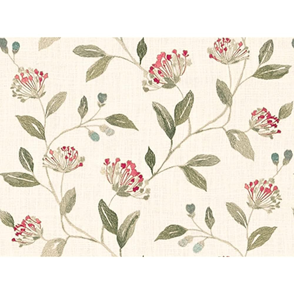 [Sangetsu] ELEGANCE series Linen blend 3D floral embroidered curtains Chemical cycle (for double-door use) 1.5 times pleats Width 125cm x Length 178cm x 2 pieces SC8111 SD6