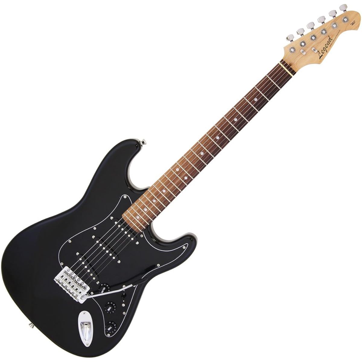 Legend Electric Guitar LST-Z B BK Black Pickguard Black Soft Case Included