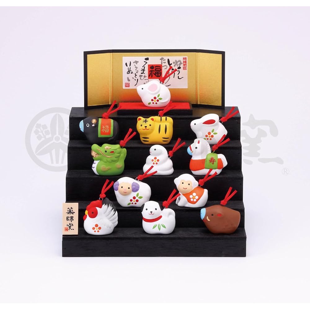 Yakushigama Crystal Zodiac Decoration [76] Zodiac 2024 New Year Figurine Interior Lucky Charm