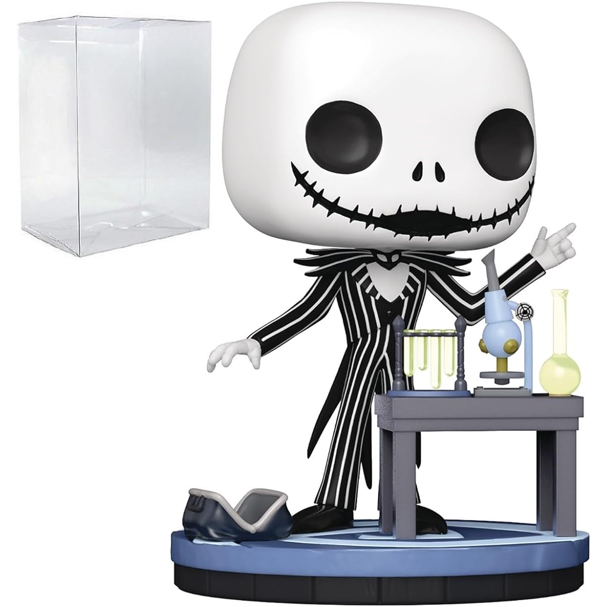 POP Disney The Nightmare Before Christmas 30th Anniversary Jack Skellington Lab Funko Vinyl Figure (Includes Compatible Box Protector Case) Multicolor 3.75"