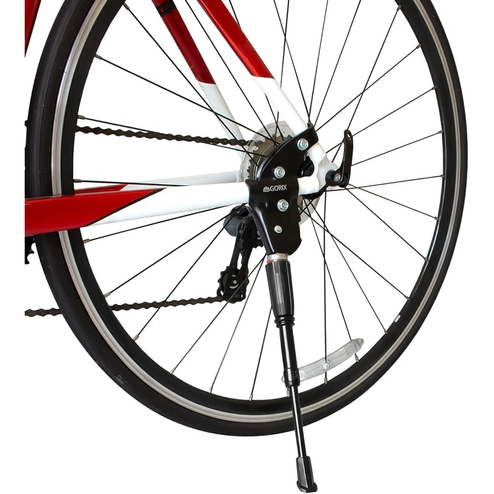 GORIX Kickstand Bicycle Stability Adjustable Stand (GX-ST931-2) [20-28 inch side stand cross bike road bike mtb etc.]