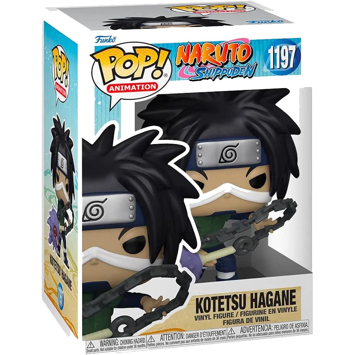 POP Naruto Shippuden - Hagane Kotetsu Funko POP! Vinyl Figure (Includes Compatible Pop Box Protector Case) Multicolor 3.75
