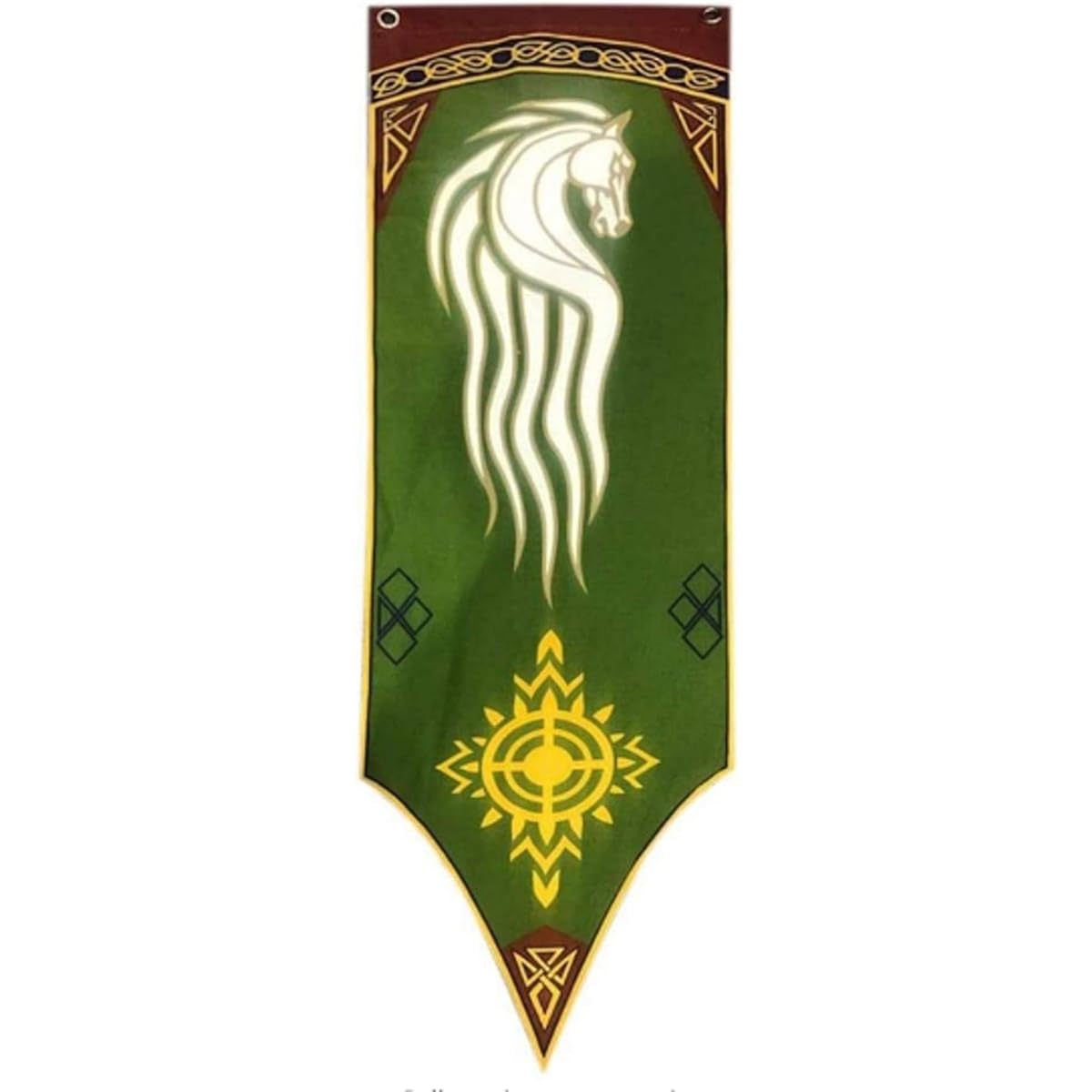 Reemonty 35x100cm Lord of the Rings Rohan Designer Banner Flag Wall Hanging Halloween Party Decoration Art Gift
