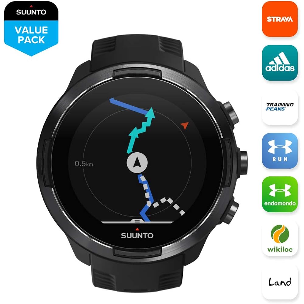 SUUNTO SUUNTO9 BARO Trail Running Smart Watch GPS Mountain Climbing [Genuine Japanese Product Manufacturer Warranty]