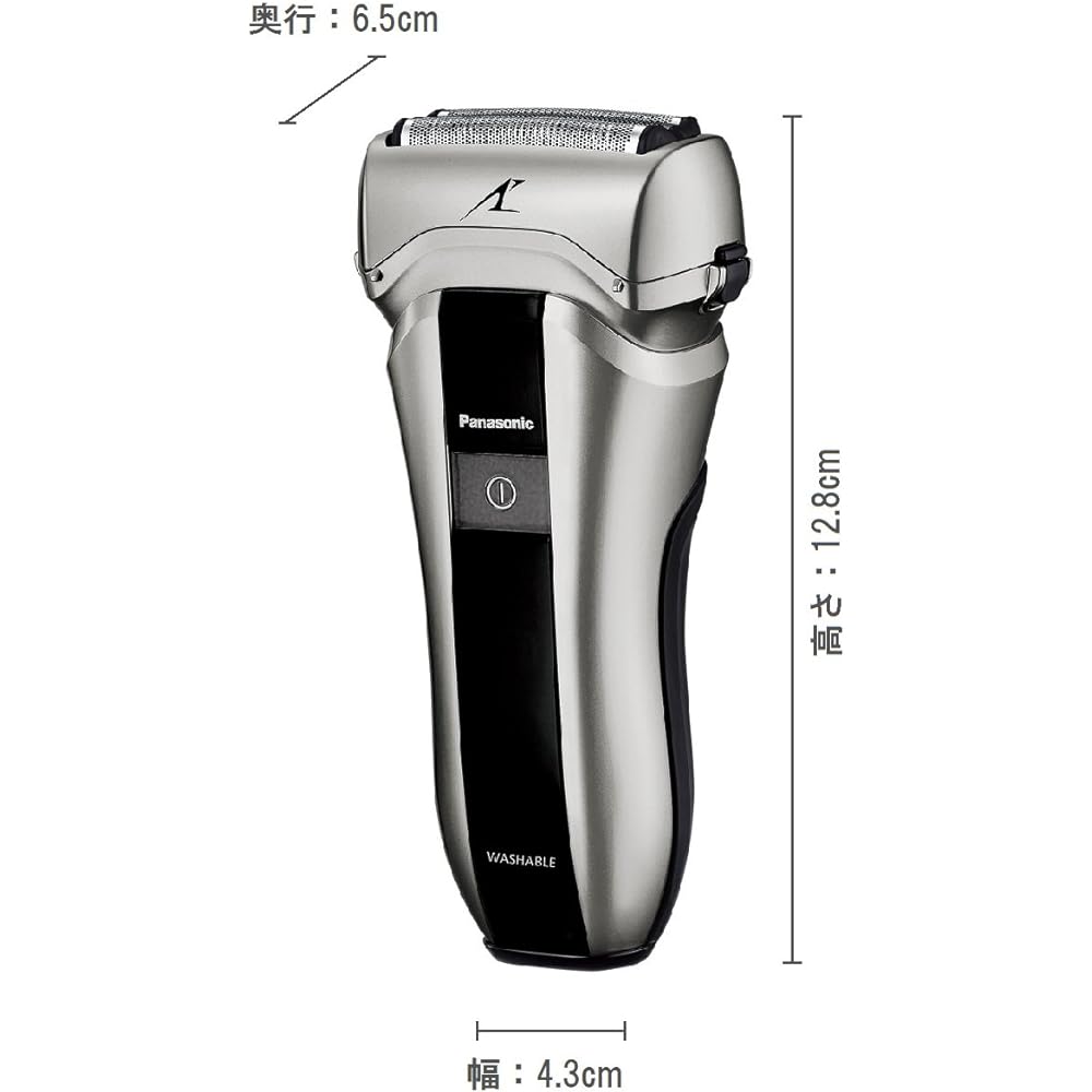 Panasonic Compact Ram Dash Men's Shaver 3 Blades Silver Tone ES-CT20-S