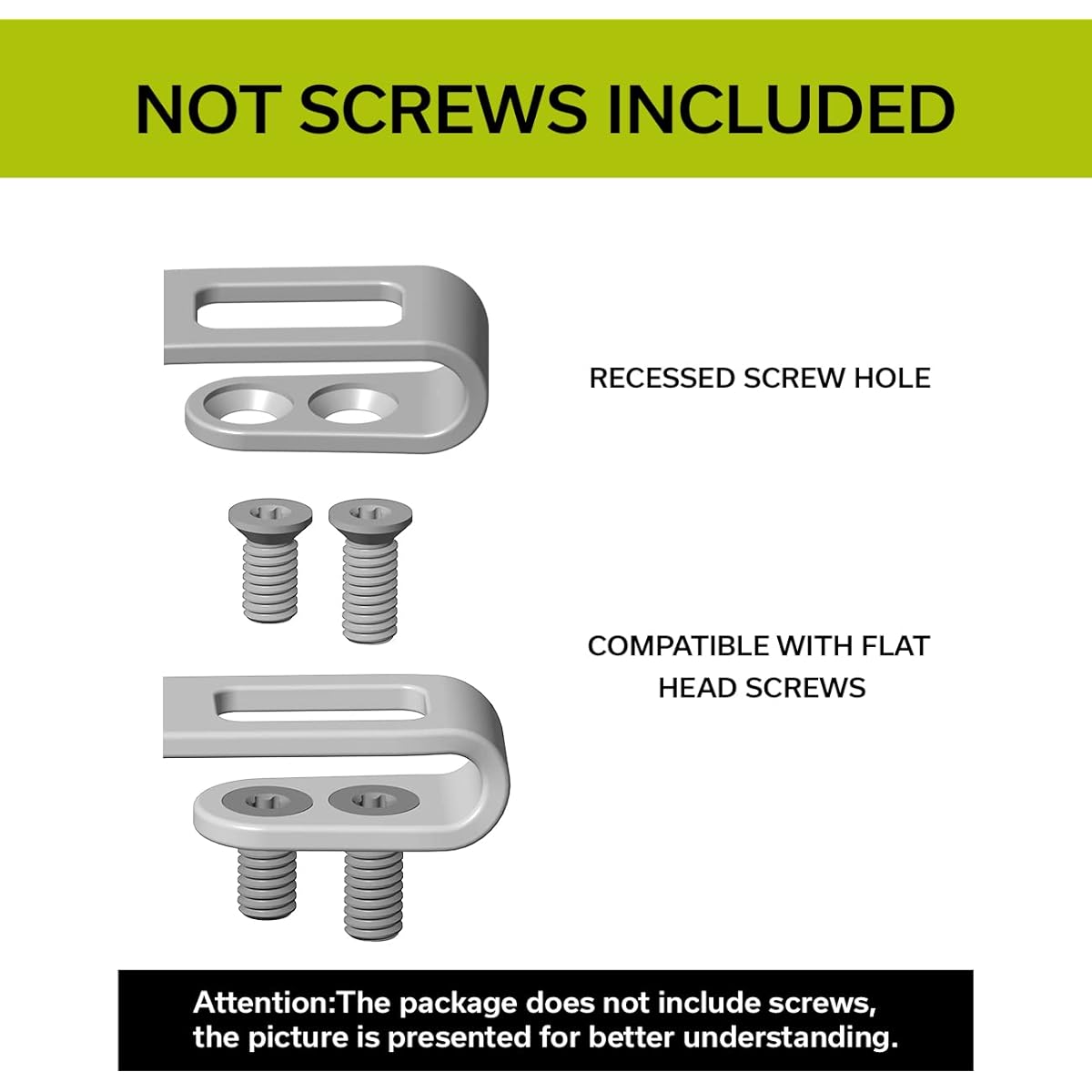 CIVIVI Framed Titanium Pocket Clips 2pcs Screwless 50mm 55mm Clips with Recessed Screw Holes T002B