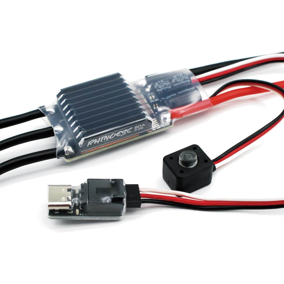 RhinoCrawler 3532 Outrunner Brushless Motor 1/8 1/10 AM32 ESC80A RC Crawler Car LCG Chassis Axial SCX10 Traxxas TRX-4 MOA (Crawler 80A ESC A3100)