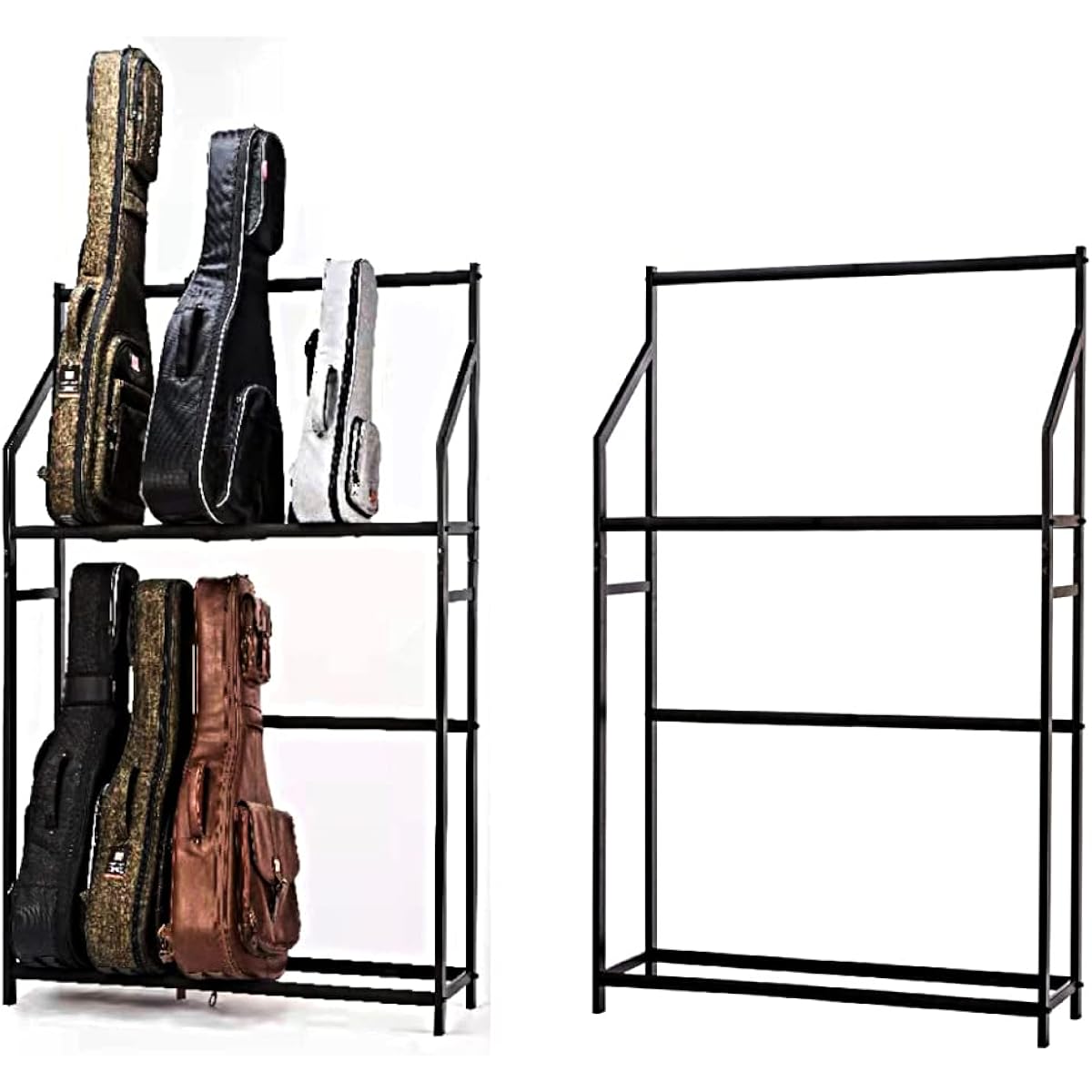 [EMT] Guitar stand 2-tier wide 10 pieces steel assembly type 1 set (GUHS-M2) storage display