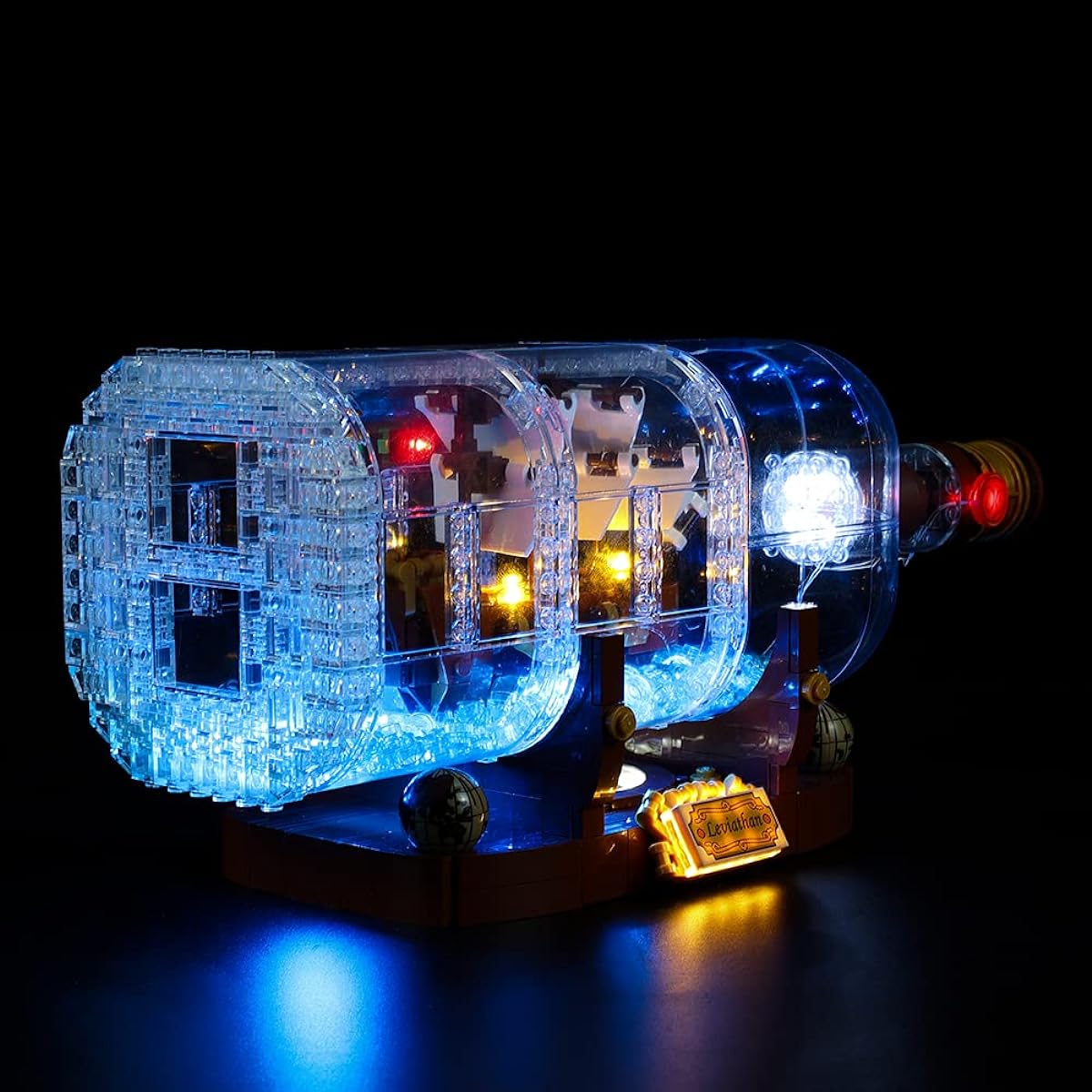 Kyglaring LED Lighting Kit 21313 Ideas Bottled Light Set Compatible with Lego 92177 Building Set, Lego Set Not Included (Classic Version)