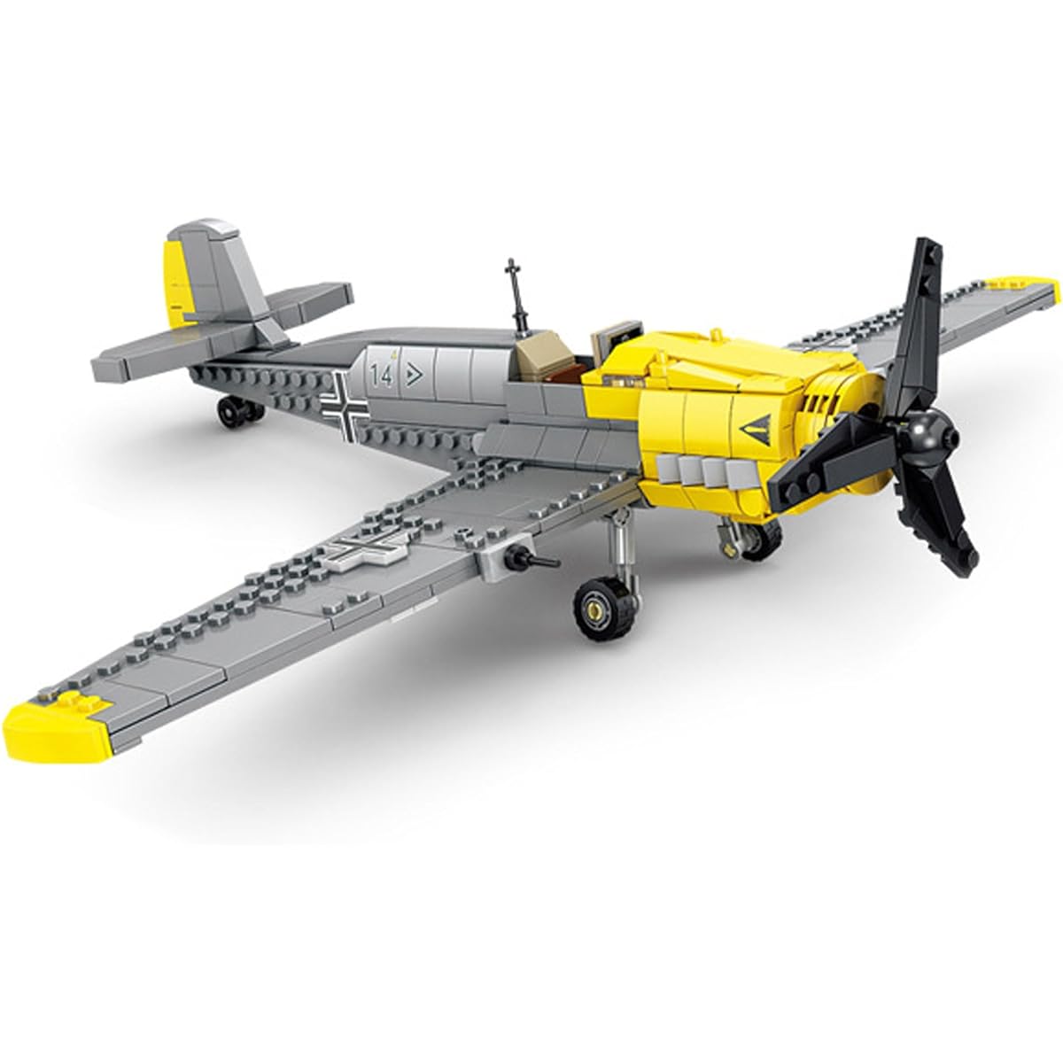 SEMKY Military Fighter BF-109 Fighter Jet Blackbird Air Force Building Blocks Set (426 Pieces) - Assembly and Military Toy Gifts for Kids and Adults