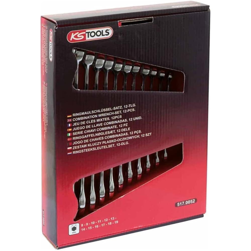 KS TOOLS CLASSIC combination spanners set offset 12 pcs 8-19mm 517.0052 [Parallel import goods]