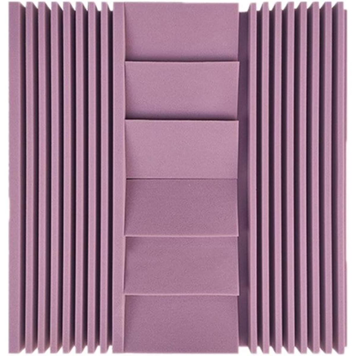 Music room soundproof foam panel, moisture-proof and fire-proof acoustic panel, drum room sound-absorbing cotton (black) (purple)