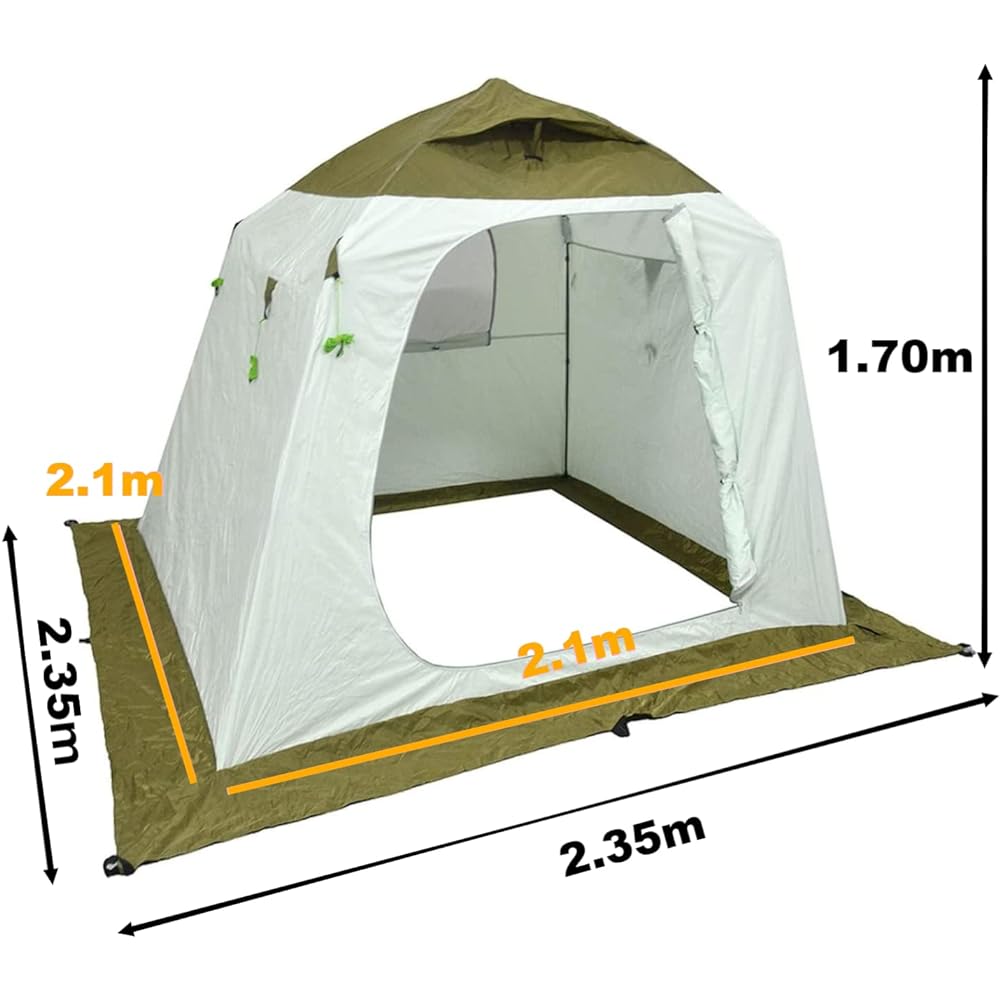 OKAYES Ice Fishing Tent, Fishing Tent, Ice Fishing Tent, Smelt Tent, One-touch Tent, Pop-up Tent, Large, Outdoor Use, For Multiple People, Carry Bag Included