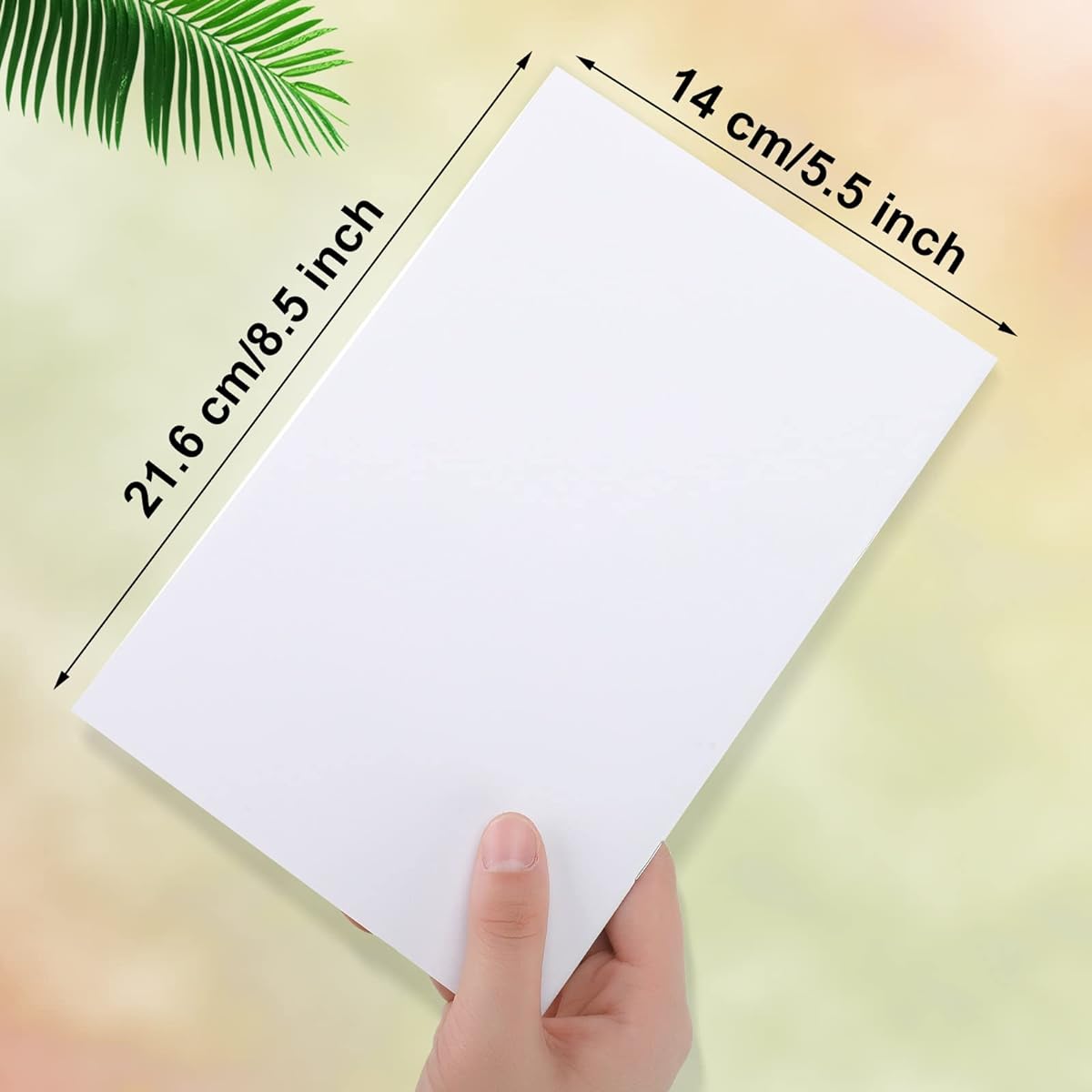 Blank Books for Kids to Write Stories, White Unlined Sketchbook Paper White Notebook Write Your Own Book for Kids Bulk Journaling Art Writing Drawing Supplies 24 Pages 5.5 x 8.5 Inch (50 Sheets)