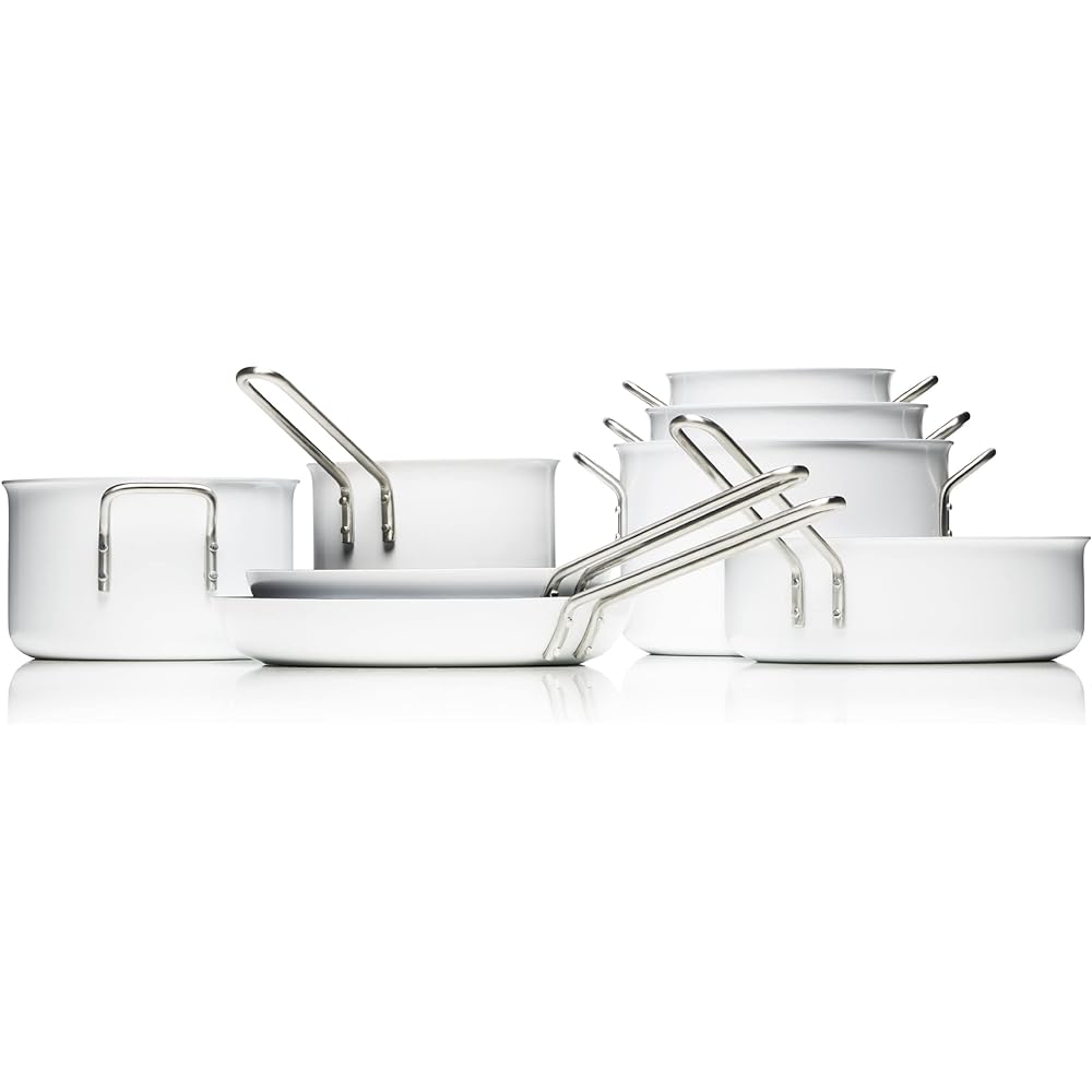 EVA-TRIO White Line Double Handed Pot 24cm/7.0L White 256670