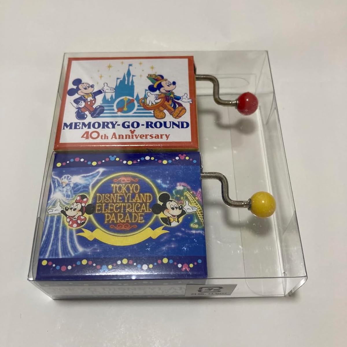 Mickey Minnie Memory-Go-Round Music Box Set 40th Anniversary