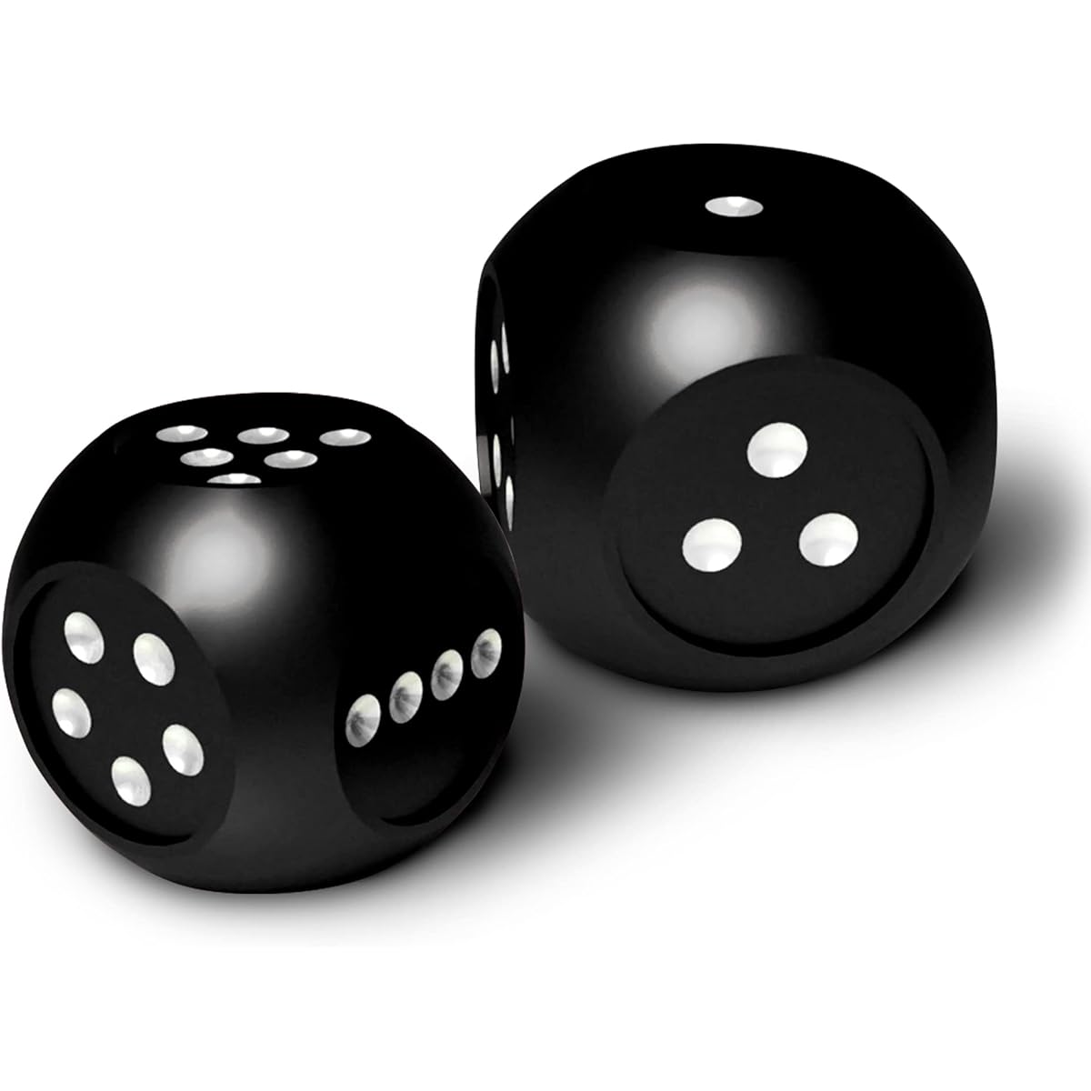 AKO DICE II Metal Dice 2 Dice Black