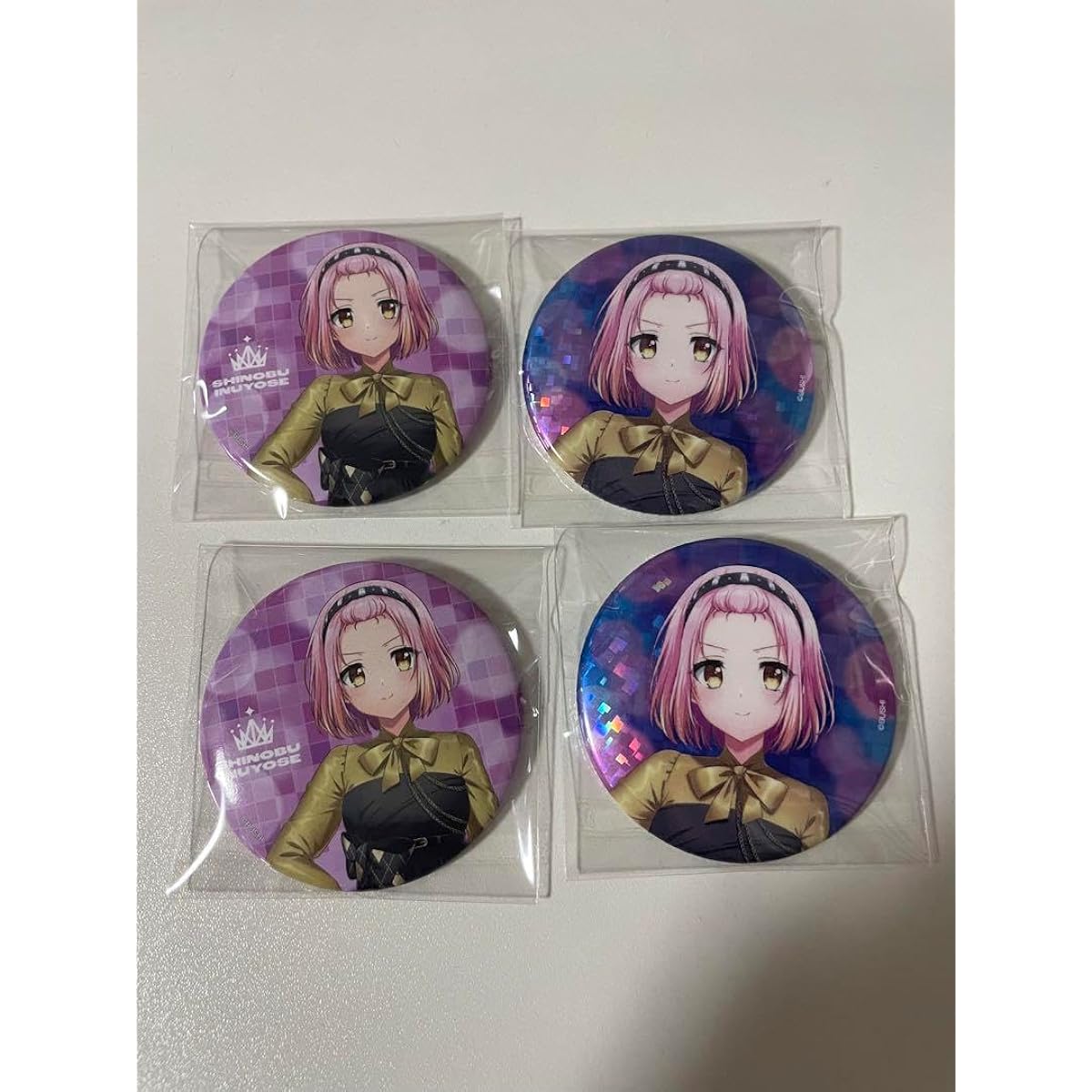 D4DJ Gamers Shinobu Inuyose Can Badge Neon Night ver X18