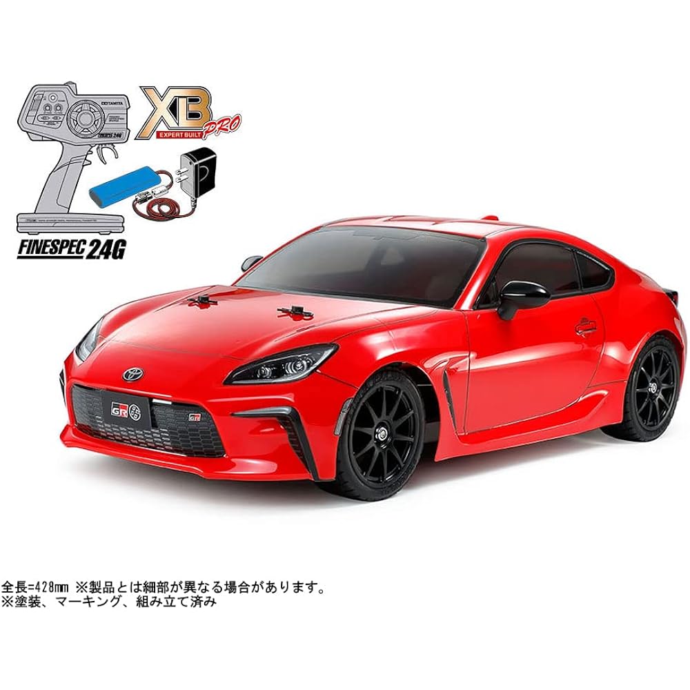Tamiya 1/10 XB Series No.231 Toyota GR 86 (TT-02 Chassis) Red Painted Complete Model with Propo 57931