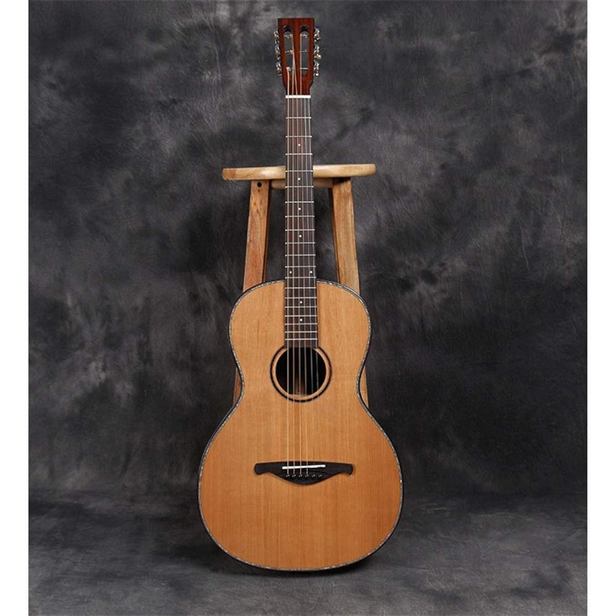 Acoustic Guitar Single Board Folk Retro Guitar Can Be Installed Electric Box 38 Inch Round Acoustic Guitar Classic Guitar (Color: Natural, Size: 38 inches)