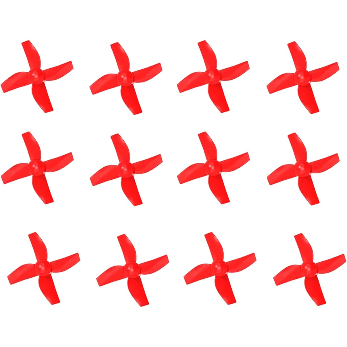 NEHEME Replacement Red Propellers for NH330 Mini Drone for Kids, 12 Pieces, Extend Life (Ax6, Bx6)