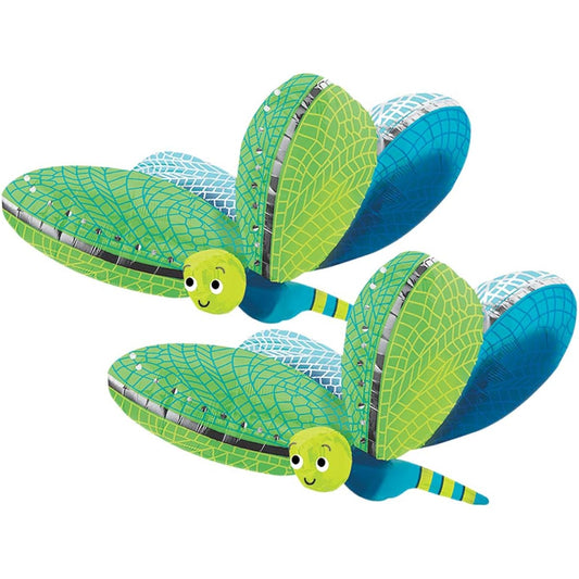 Anagram Cheerful Dragonfly Jumbo 40" Foil Party Balloons, Set of 2