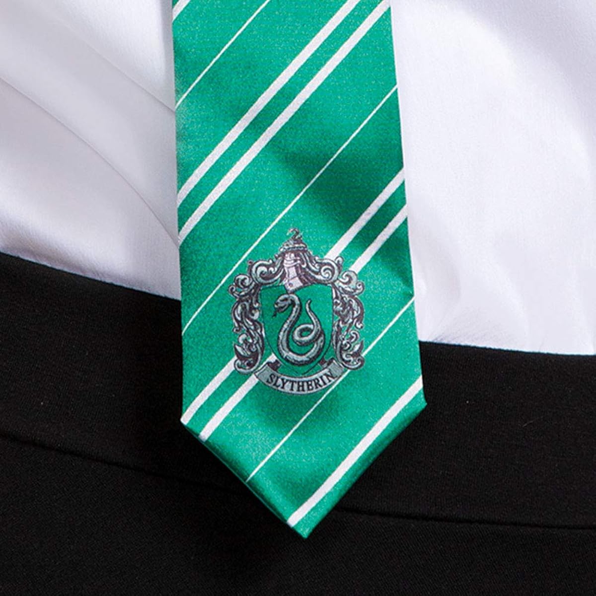 Harry Potter Necktie Costume Accessory, Movie Quality Hogwarts Themed Character Dress Up Tie for Adults