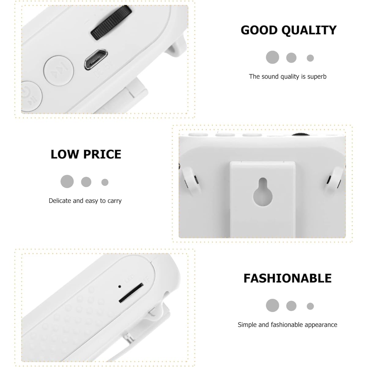 VICASKY 8 Sets Little Bee Megaphone Dynamic Headset Microphone Personal Speaker Microphone Voice Amplifier Sound Microphone Personal Speaker Voice Amplifier Microphone Head