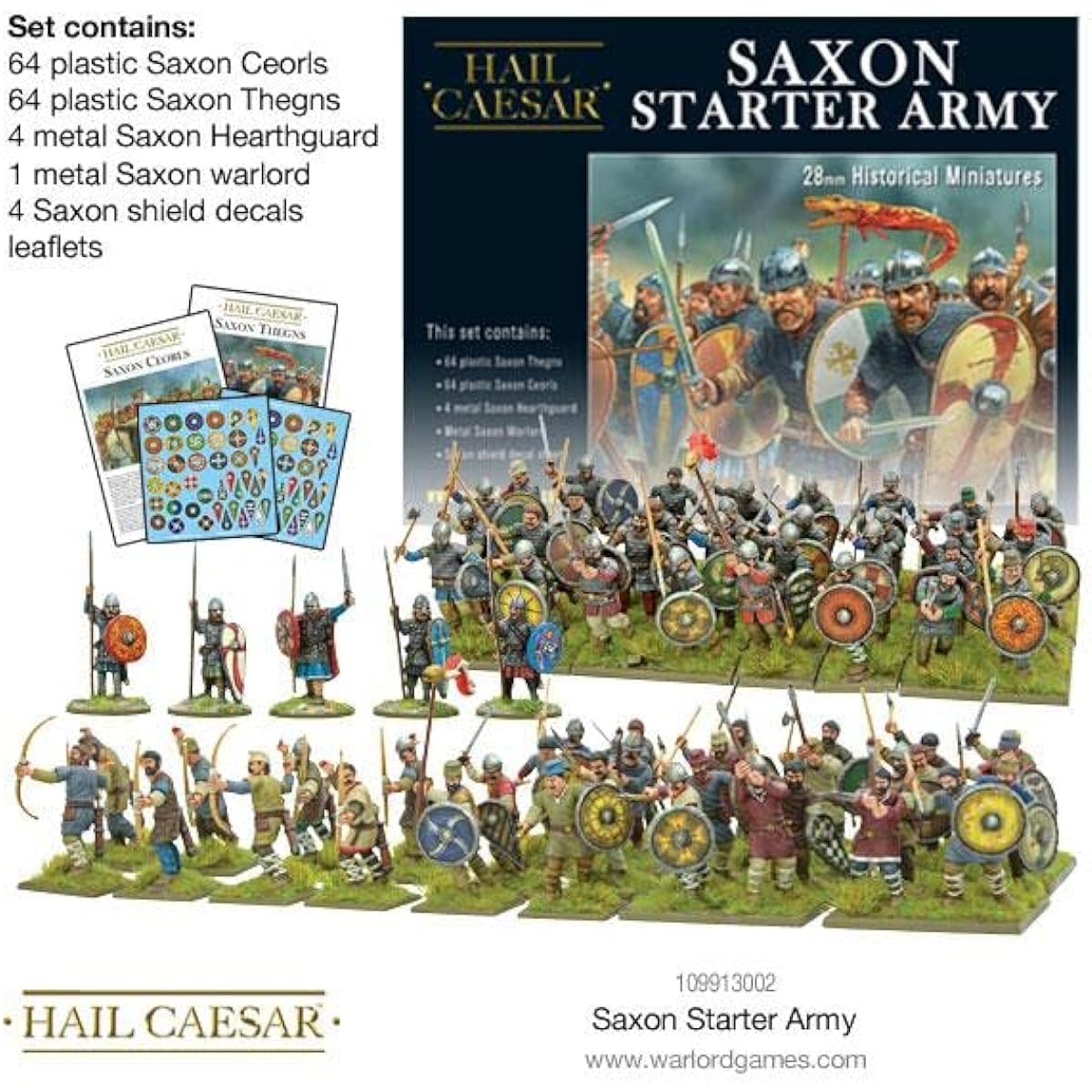 Hail Caesar Warlord Games, Saxon Starter Army - Wargaming miniatures