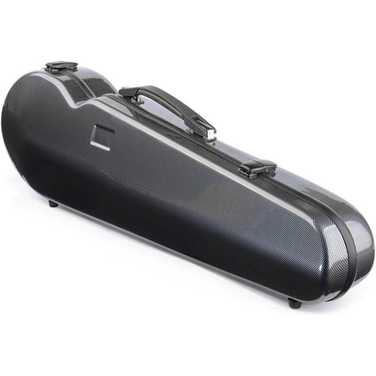 Violin Case, 4/4 Full Size Violin Hard Case with Hygrometer, Portable Lightweight Violin Case Backpack, Violin Backpacks for Violinists Made of Carbon Fiber, Violin Storage Case, Carry-On, Waterproof and Rainproof, Musical Instrument Accessories, Black