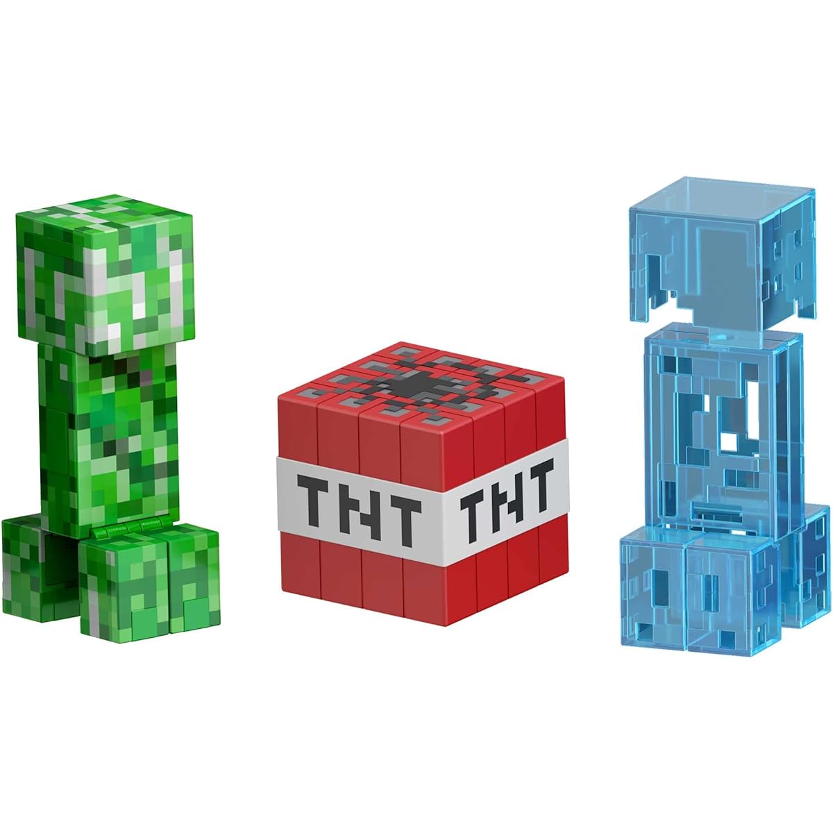 Minecraft Diamond Level Creeper 5.5" Collectible Action Figure with Die-Cast Accessories - Collectible Gift for Adult Fans & Kids Ages 6+