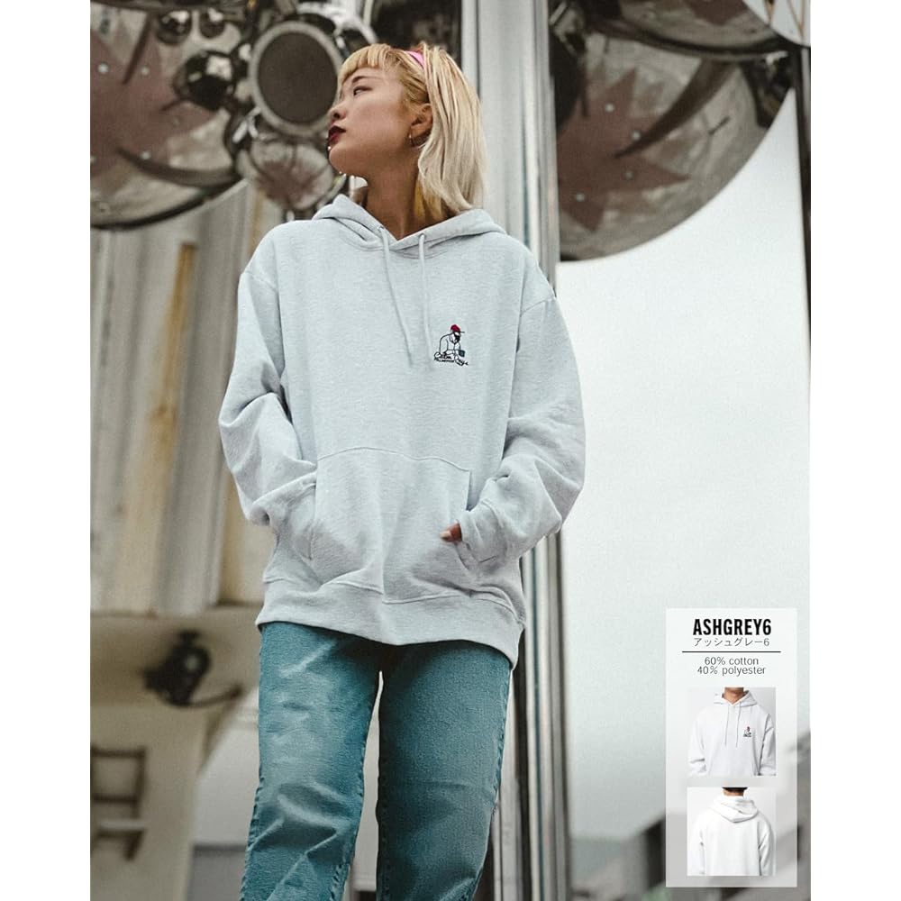[M.R.U] Hoodie Men's Sweatshirt Sweatshirt Fleece Lining One Point Embroidery Logo