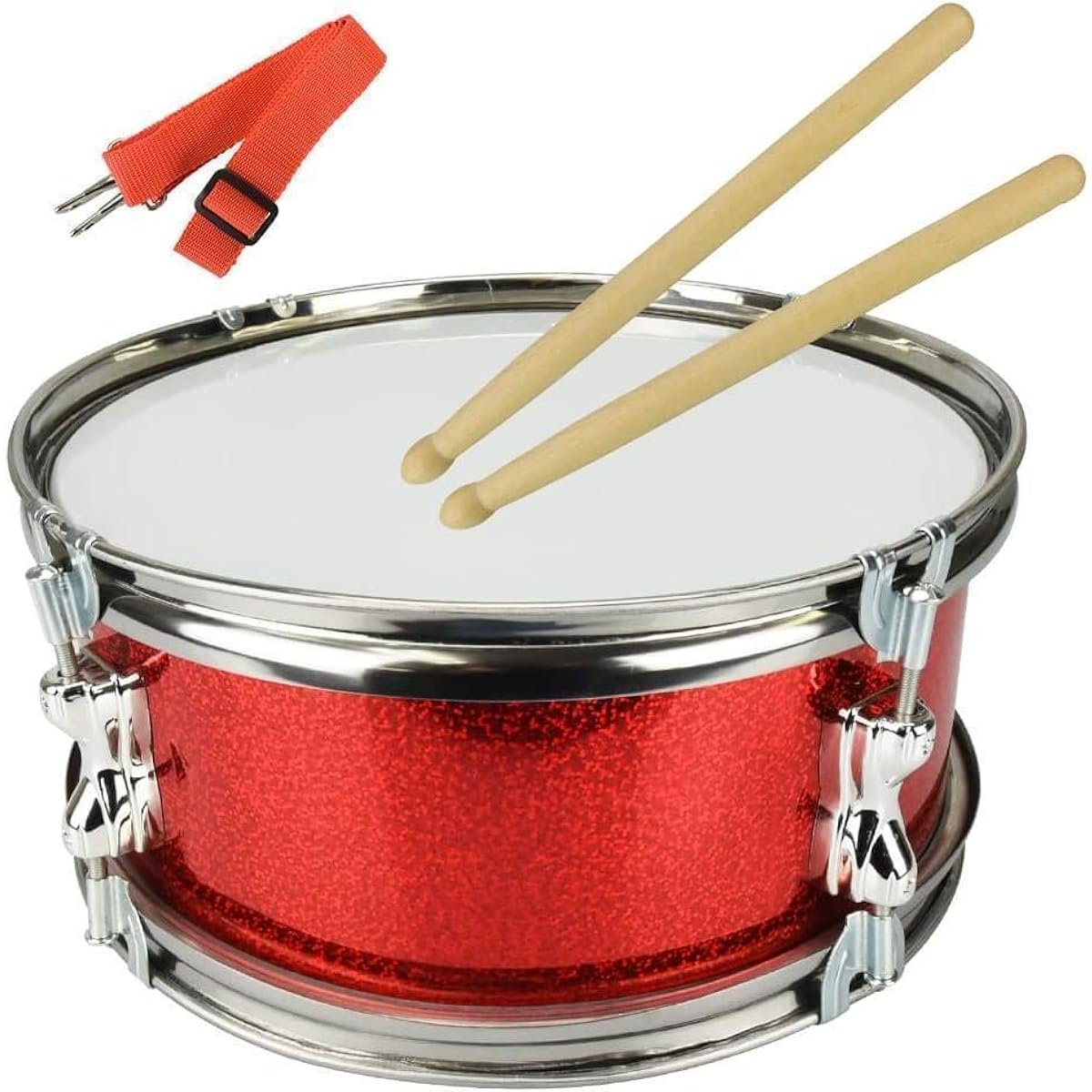 M1968-56-30 Kids Percussion Snare Drum with 1 Pair of Sticks