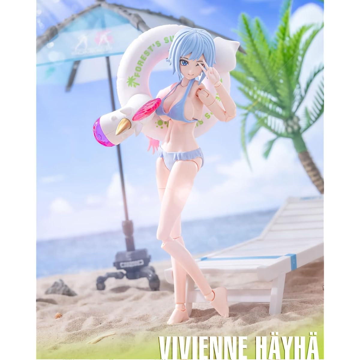 Pipigirl Nuke Matrix Genuine Licensed 1:12 Action Figure Summer in the Forest Vivian Haya Detachable 5.9" Anime Style Collectible Action Figure Kit