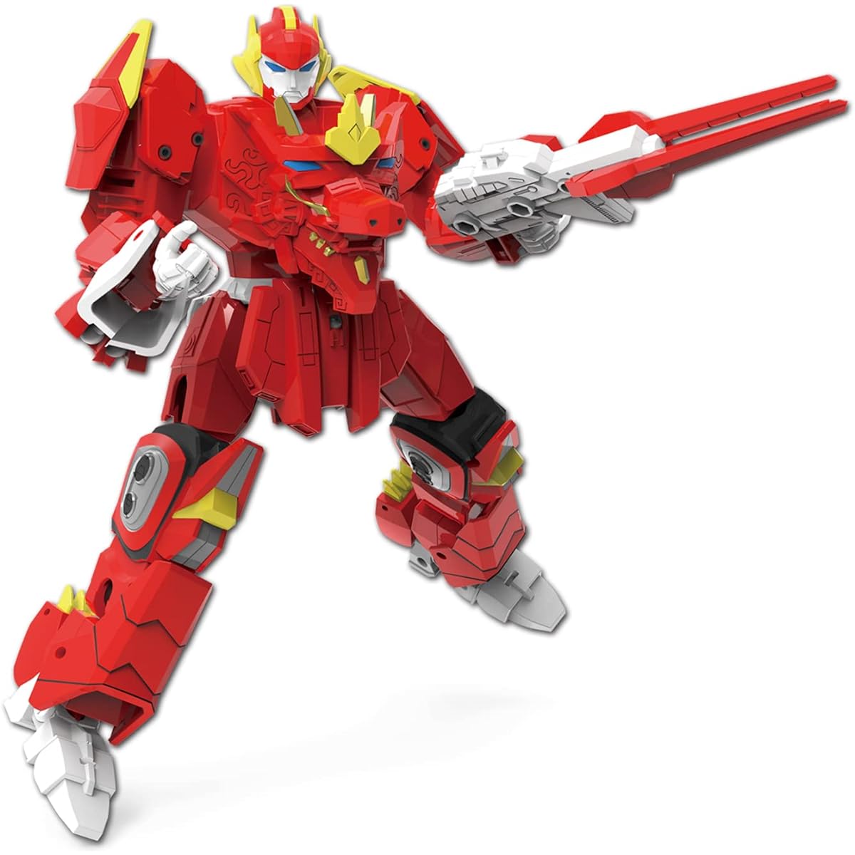 GAGINAN Kylin Warrior Turn into Robot Toy Sagacious Animal Robot Action Figure 10 Inch Transforming Robot Figure Disassembly Toy for Boys & Girls Ages 6+ (Red)