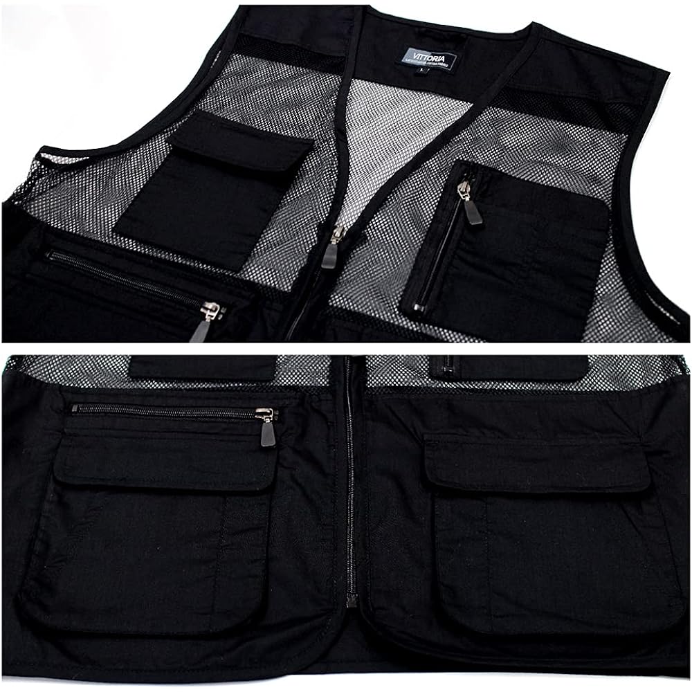 [VITTORIA] Mesh Vest, Lightweight, Breathable, Outdoor, Camping, Fishing Vest, For Photography, Climbing, Travel