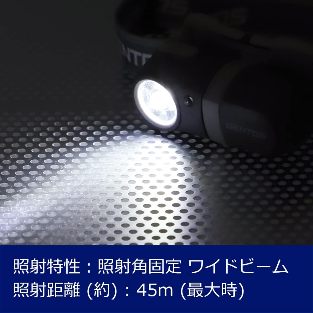 GENTOS LED Headlight [Brightness 120 Lumens / 4 Hours of Light / Waterproof] Uses 1 AA or 1 AAA Battery (Sold Separately) CP Series CP-34DD
