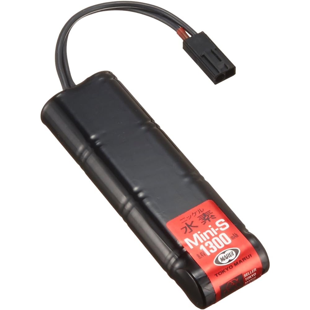 Tokyo Marui No.156 AN/PEQ-16 Battery Case Black & No.153 NiMH Mini S Battery [Set Purchase]