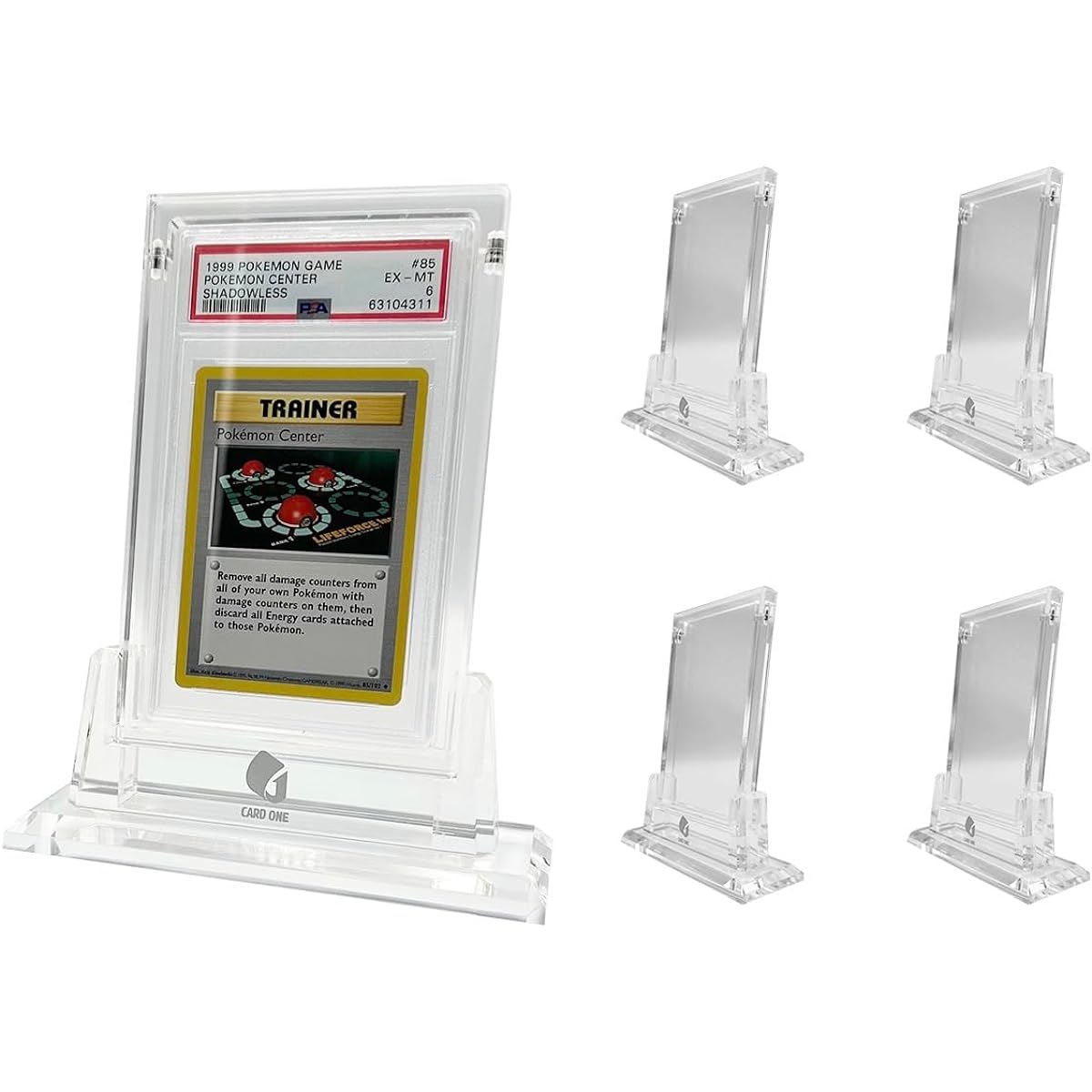 [Set of 4] PSA magnetic box loader [with dedicated acrylic stand] Acrylic frame screw-down display case, exclusive to PSA certified cases, UV 97% cut specification, high-grade acrylic display stand included