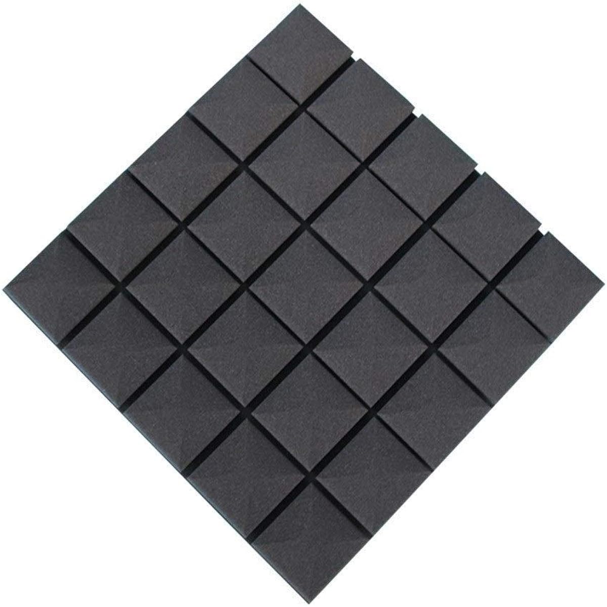 Anti-Noise Hotel Decoration Sound Absorbing Cotton, Enterprise Office Acoustic Panel TV Station Conference Room Soundproof Foam 10PCS Household Supplies (Yellow) (Black)