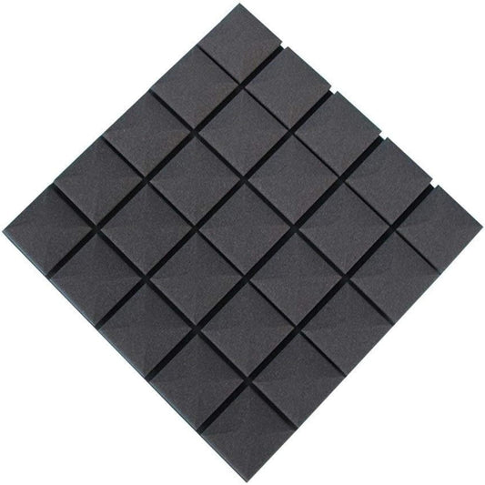 Anti-Noise Hotel Decoration Sound Absorbing Cotton, Enterprise Office Acoustic Panel TV Station Conference Room Soundproof Foam 10PCS Household Supplies (Yellow) (Black)