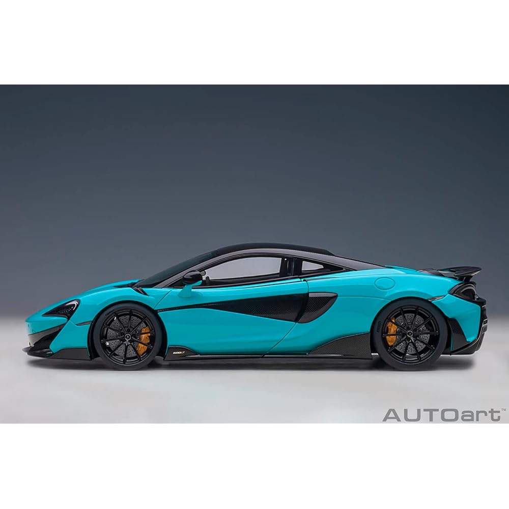 AUTOart 1/18 McLaren 600LT Light Blue Pearl/Carbon Roof Finished Product 76083