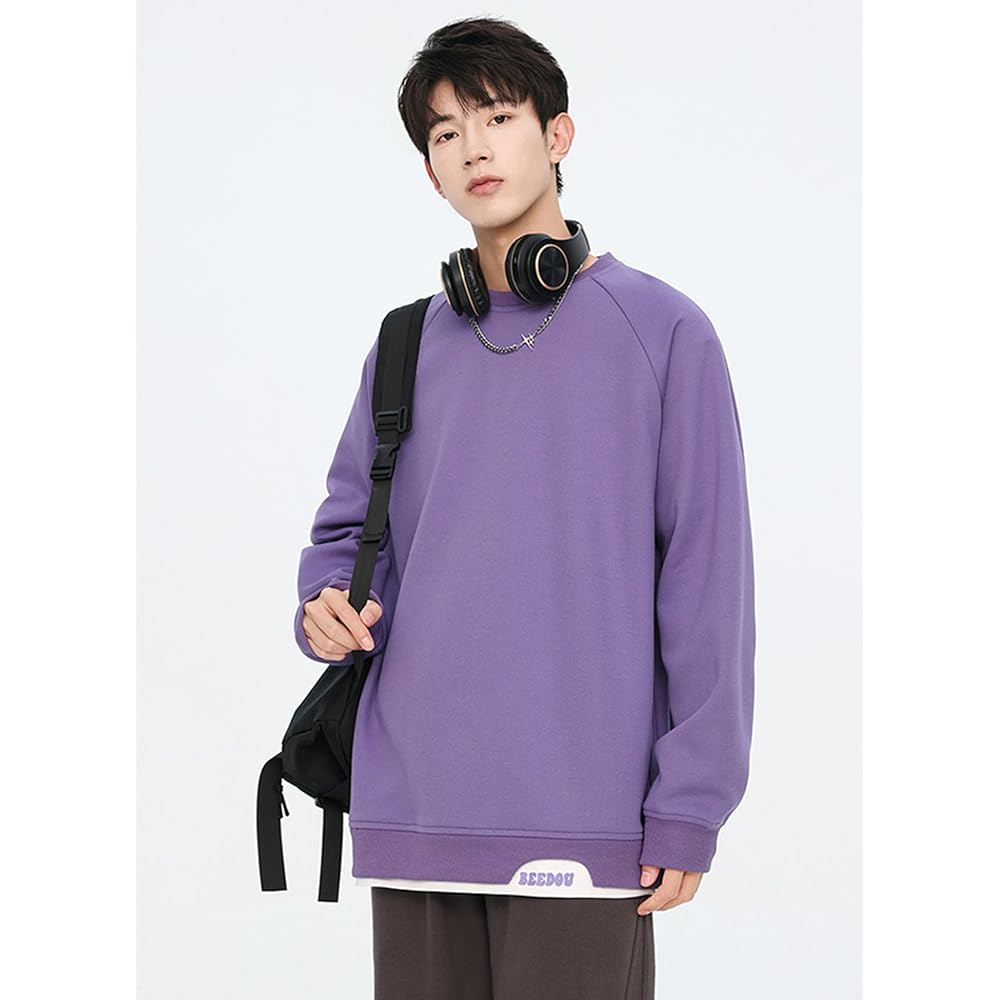 [Cloudstop] Men's Sweatshirt, Oversized, Plain, Popular, Pullover Sweatshirt Top, Casual, Stylish, Simple, Stylish, Drop Shoulder, Loose, Jersey Fabric, Hoodie, Unisex, Spring/Autumn Clothes